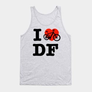 I Love Cycling DF / Yo Amo andar en Bicicleta en el DF / Chilango Pride / Orgullo Chilango Graphic Tank Top